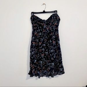 Floral Strapless Dress